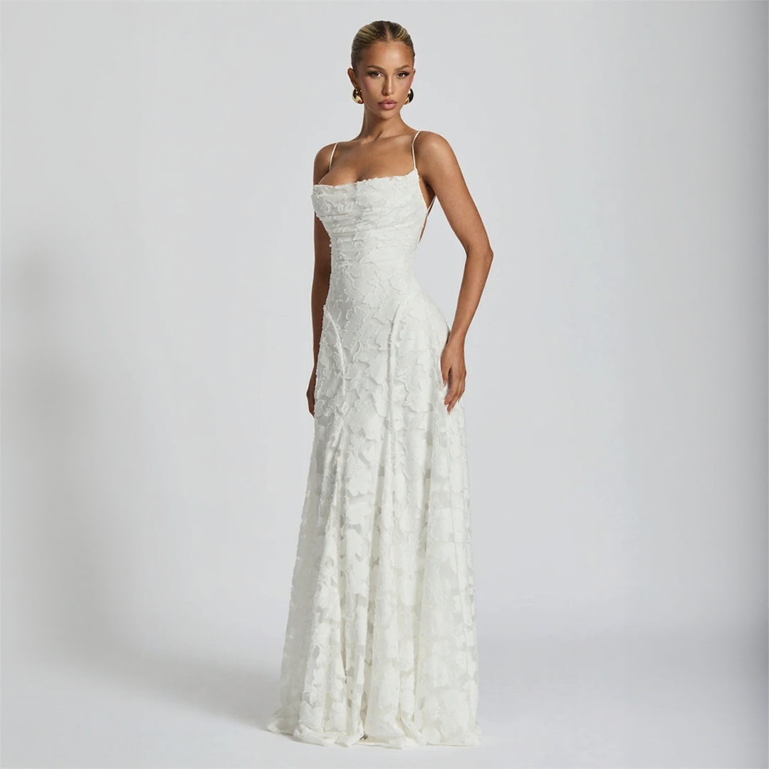 Spaghetti Strap Floral Maxi Dress