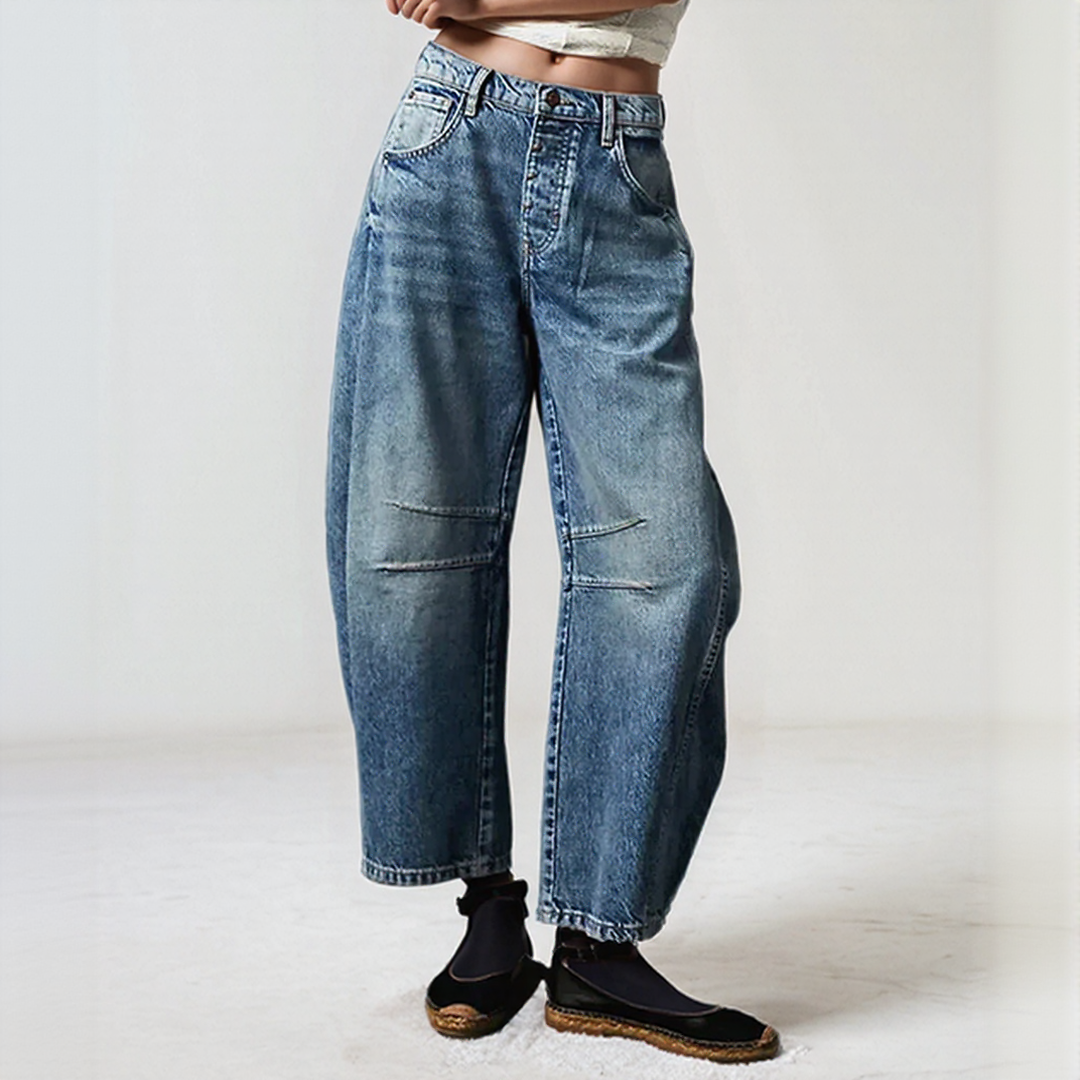 Comfortable Wide Leg Denim Jeans for Women