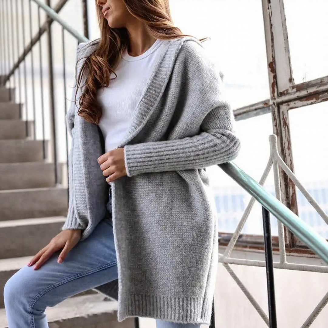 Comfortable Mid-length Cardigan for Women