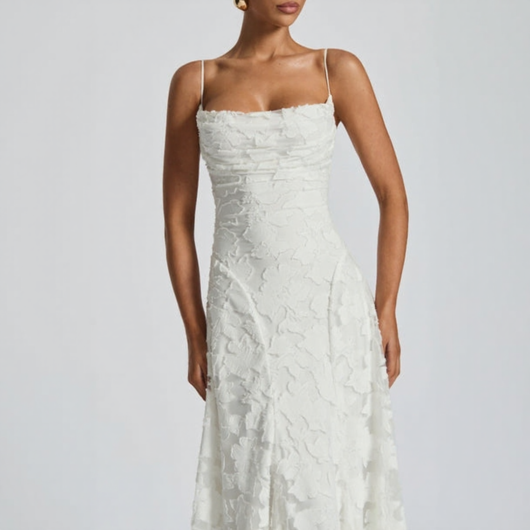 Spaghetti Strap Floral Maxi Dress
